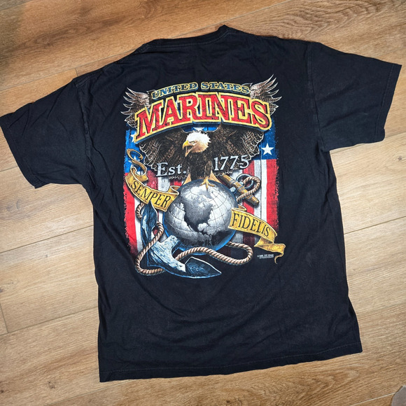 USMC Fighting Eagle Limited Edition T-Shirt 7.62 Design Men’s XL Marines 2008 T - Picture 1 of 8